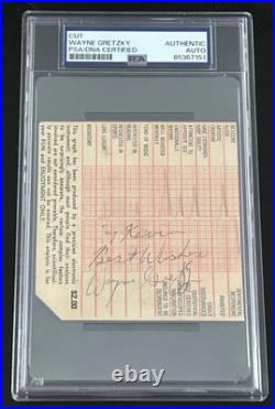 Wayne Gretzky Early Auto Ultra Rare PSA Authentic
