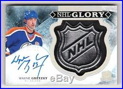 Wayne Gretzky Edmonton Oilers 2017-18 The Cup NHL Shield & Auto Card 01/10