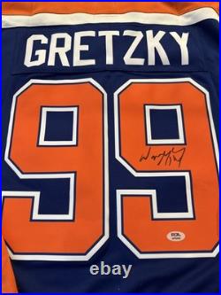 Wayne Gretzky Edmonton Oilers Autograph Signed Authentic Jersey! Psa Coa
