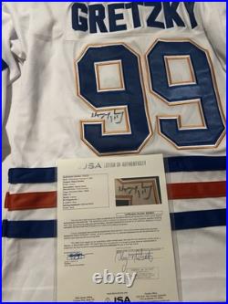 Wayne Gretzky Edmonton Oilers Autographed Jersey With JSA LOA