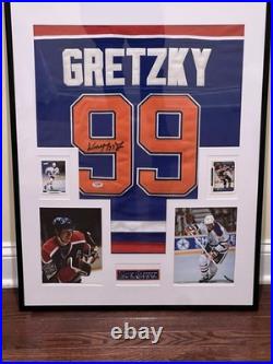 Wayne Gretzky Edmonton Oilers Autographed Signed Framed Jersey WithPSA COA