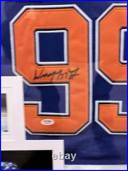 Wayne Gretzky Edmonton Oilers Autographed Signed Framed Jersey WithPSA COA