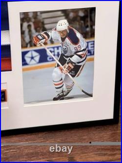 Wayne Gretzky Edmonton Oilers Autographed Signed Framed Jersey WithPSA COA