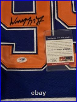 Wayne Gretzky Edmonton Oilers Autographed Signed Framed Jersey WithPSA COA