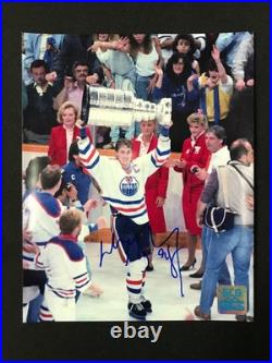 Wayne Gretzky Edmonton Oilers Orig Autographed 8x10 Photo Stanley Cup RARE-COA