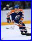 Wayne Gretzky Edmonton Oilers Signed 16x20 Rookie Season Photograph Upper Deck