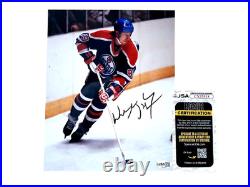 Wayne Gretzky Edmonton Oilers Signed 8x10 Autographed Photo JSA COA