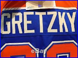 Wayne Gretzky Edmonton Oilers Signed Autograph Custom Jersey WGA Gretzky Authent