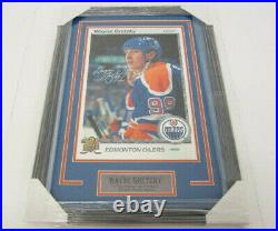 Wayne Gretzky Edmonton Oilers Signed Autographed Blow Up Card Framed UDA Coa