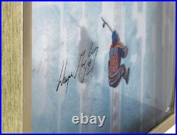 Wayne Gretzky Edmonton Oilers Signed Great From Above Display-Upper Deck