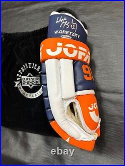 Wayne Gretzky Edmonton Oilers Signed JOFA Right Hand Hockey Glove Upper Deck