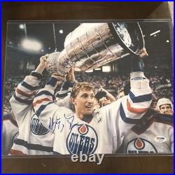 Wayne Gretzky Edmonton Oilers signed autographed 11 x 14 photo PSA/DNA with letter