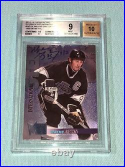 Wayne Gretzky Fleer Retro 1995 Metal Buyback Signed Autograph #1/1 BGS 9 AUTO 10