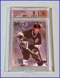 Wayne Gretzky Fleer Retro 1995 Metal Buyback Signed Autograph #1/1 BGS 9 AUTO 10