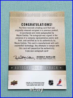 Wayne Gretzky Fleer Retro 1995 Metal Buyback Signed Autograph #1/1 BGS 9 AUTO 10