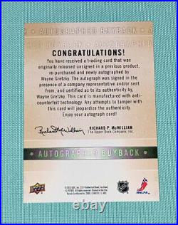 Wayne Gretzky Fleer Retro 1995 Ultra Buyback Signed Autograph #1/1 BGS AUTO 10