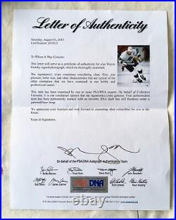 Wayne Gretzky Framed Autographed NHL Photo 11X14 withCOA PSA/DNA