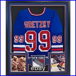 Wayne Gretzky Framed New York Rangers Jersey WGA COA Autographed Signed