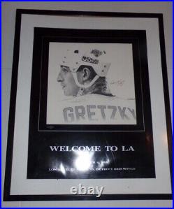 Wayne Gretzky Framed Signed Auto Poster 10/6/1988 Welcome to LA UDA COA