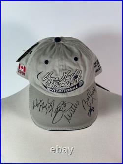 Wayne Gretzky & Friends Multi-Signed Golf Cap Gretzky, Sakic, Hull, Weir JSA L