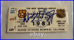 Wayne Gretzky GEM 10 AUTO SIGNED 1983 NHL All Star Game Ticket Stub-MVP! BGS COA