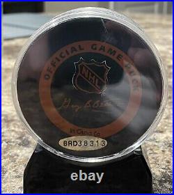 Wayne Gretzky Game Issued New York Rangers Signed Puck. Upper Deck Certified