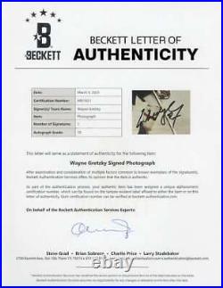 Wayne Gretzky Gem Mint 10 Beckett BAS Signed 8x10 Photo Autograph
