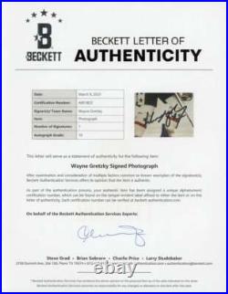 Wayne Gretzky Gem Mint 10 Beckett BAS Signed 8x10 Photo Autographed