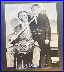 Wayne Gretzky & Gordie Howe Autographed 11x14 with PSA/DNA Full Letter Legends