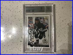 Wayne Gretzky-Graded, 93-94 UD #99B2, Gold! ATGS 802! Rare Auth Auto BAS