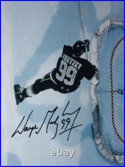 Wayne Gretzky & Grant Fuhr Upper Deck Aerial Assault Signed 16x20 Auto #d/75 Uda