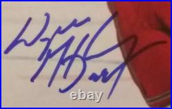Wayne Gretzky HOF NEW YORK RANGER SIGNED AUTOGRAPHED 11x14 GOAL PHOTO COA
