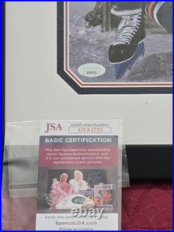 Wayne Gretzky HOF'R Signed, Framed & Matted JSA COA