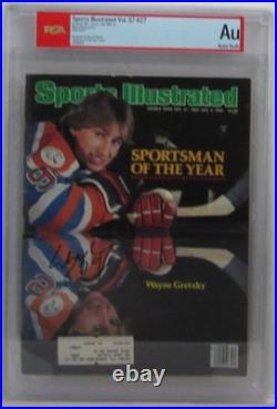 Wayne Gretzky HOF Signed/Auto 1983 Sports Illustrated Magazine PSA/DNA 204880