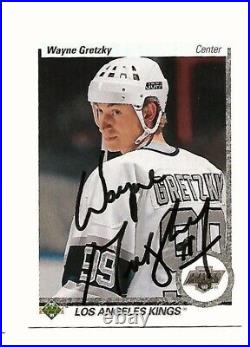 Wayne Gretzky Hand Signed Autograph On 1990 Upper Deck 54 La Kings