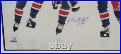 Wayne Gretzky Hand Signed Autographed 16X20 Photo New York Rangers Framed UDA