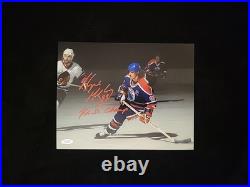 Wayne Gretzky Hand Signed Edmonton Oilers 8x10 Photo Autographed COA Hockey