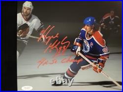 Wayne Gretzky Hand Signed Edmonton Oilers 8x10 Photo Autographed COA Hockey