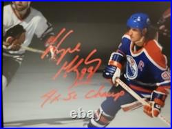 Wayne Gretzky Hand Signed Edmonton Oilers 8x10 Photo Autographed COA Hockey