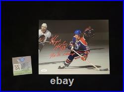 Wayne Gretzky Hand Signed Edmonton Oilers 8x10 Photo Autographed COA Hockey