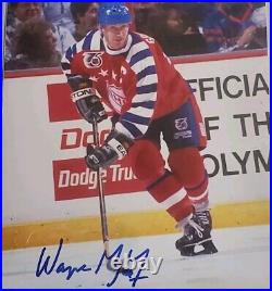 Wayne Gretzky Hof Signed 8x10 NHL Photo 75-year NHL Anniversary All Star No Coa