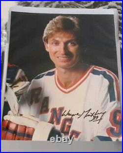 Wayne Gretzky Hof Signed Autographed 8x10 New York Rangers NHL Photo No Coa