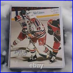 Wayne Gretzky Hof Signed Autographed 8x10 New York Rangers NHL Photo No Coa