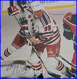 Wayne Gretzky Hof Signed Autographed 8x10 New York Rangers NHL Photo No Coa