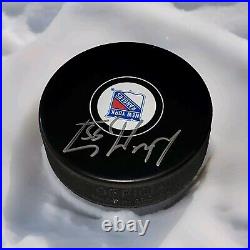 Wayne Gretzky Hof Signed Nyr Ny Licensed New York Rangers NHL Puck No Coa Rare