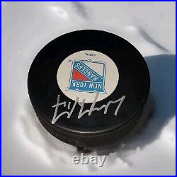 Wayne Gretzky Hof Signed Vintage Nyr Ny New York Rangers NHL Puck No Coa Rare