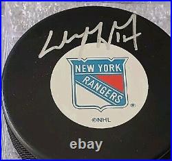 Wayne Gretzky Hof Signed Vintage Nyr Ny New York Rangers NHL Puck No Coa Rare