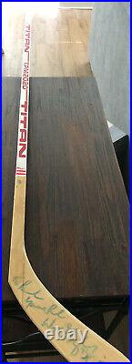 Wayne Gretzky Issued Autographed Stick With Inscription and JSA LoA