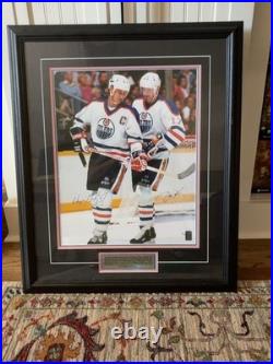 Wayne Gretzky Jari Kurri Signed 16x20 Photo WG Authentic #190/199 Framed
