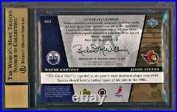 Wayne Gretzky, Jason Spezza-02/03 Ud Rookie Dual Auto/autograph Bgs9.5-gem Au10